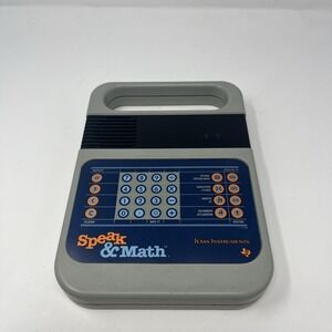 Vintage 1980 Texas Instruments Speak & Math Electronic Learning Education WORKS!
